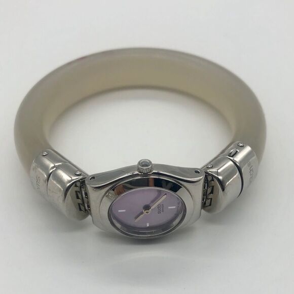 Swatch Vintage Watch with Metal and Lucite Water Resistant